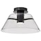 Nuvo Edmond, 17 Inch LED Semi Flush, Matte Black with Clear Glass 62/2064 - alternate 4